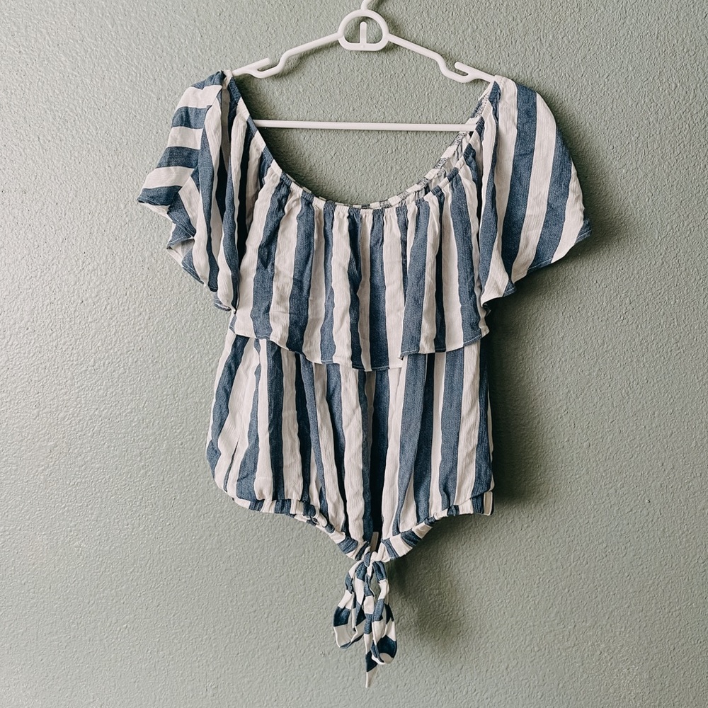 Off the Shoulder Tie Top